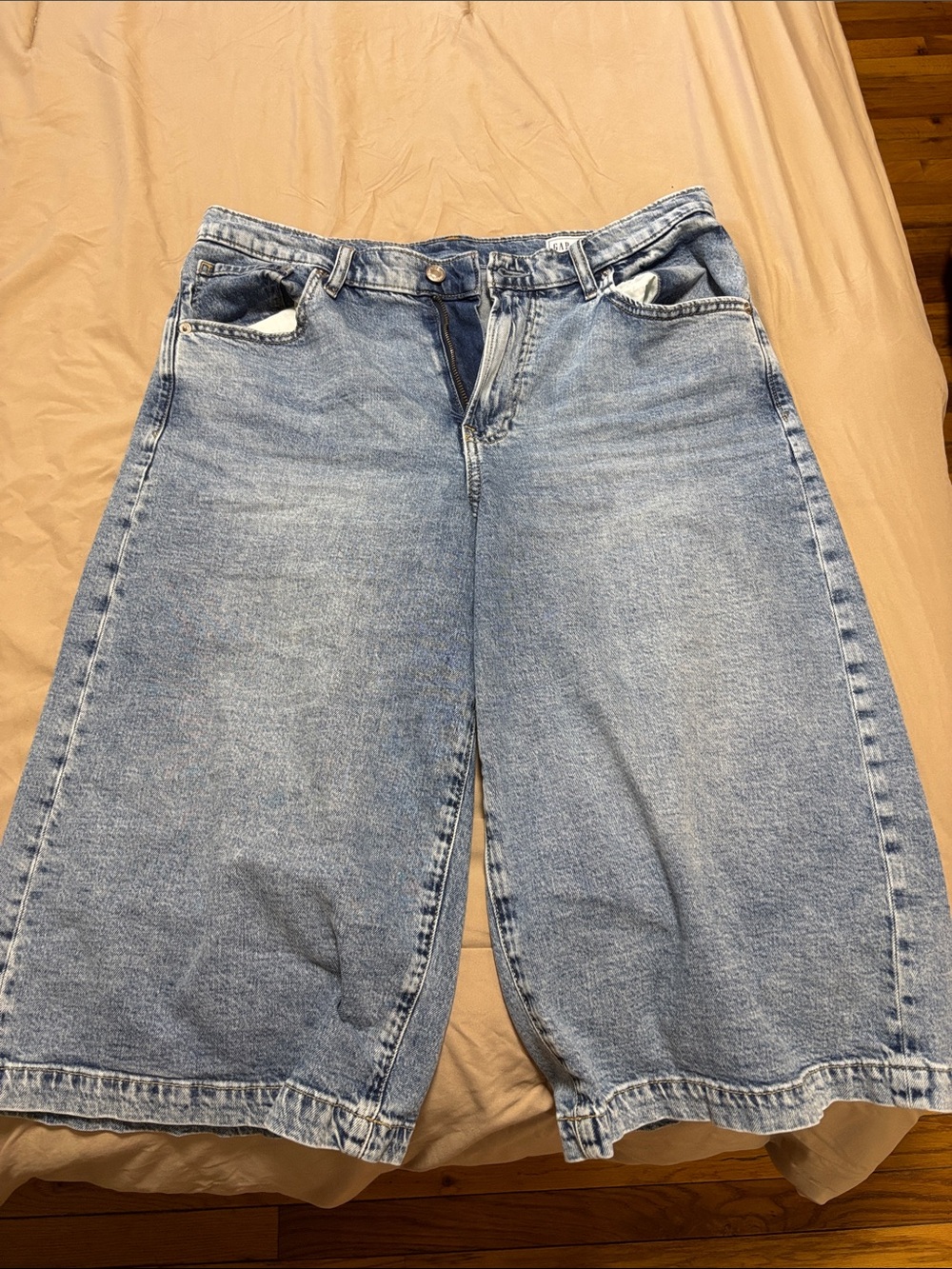 GAP high rise culotte jeans